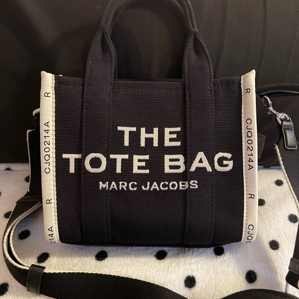 Marc Jacobs The Jacquard small Tote Bag Black